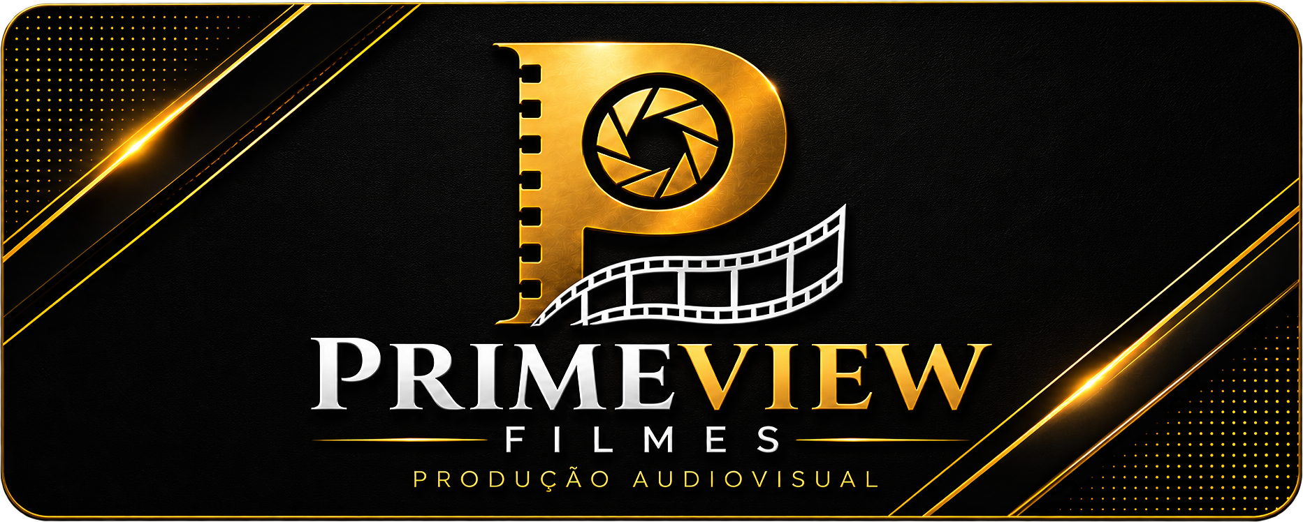 Frente do cartão virtual da PrimeView Filmes